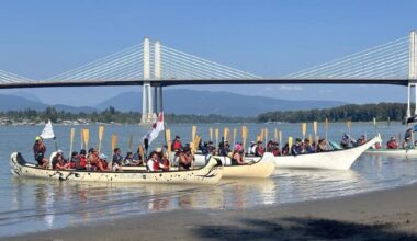 Pulling Together canoe journey marks 25 years of reconciliation with stops in Surrey, Delta