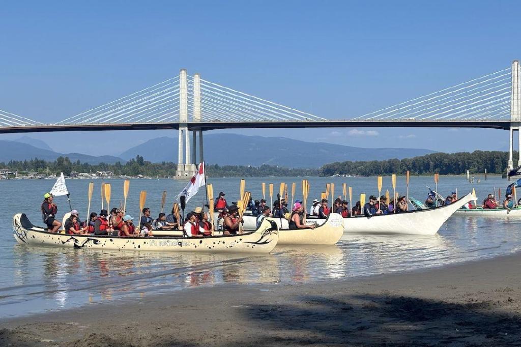 Pulling Together canoe journey marks 25 years of reconciliation with stops in Surrey, Delta