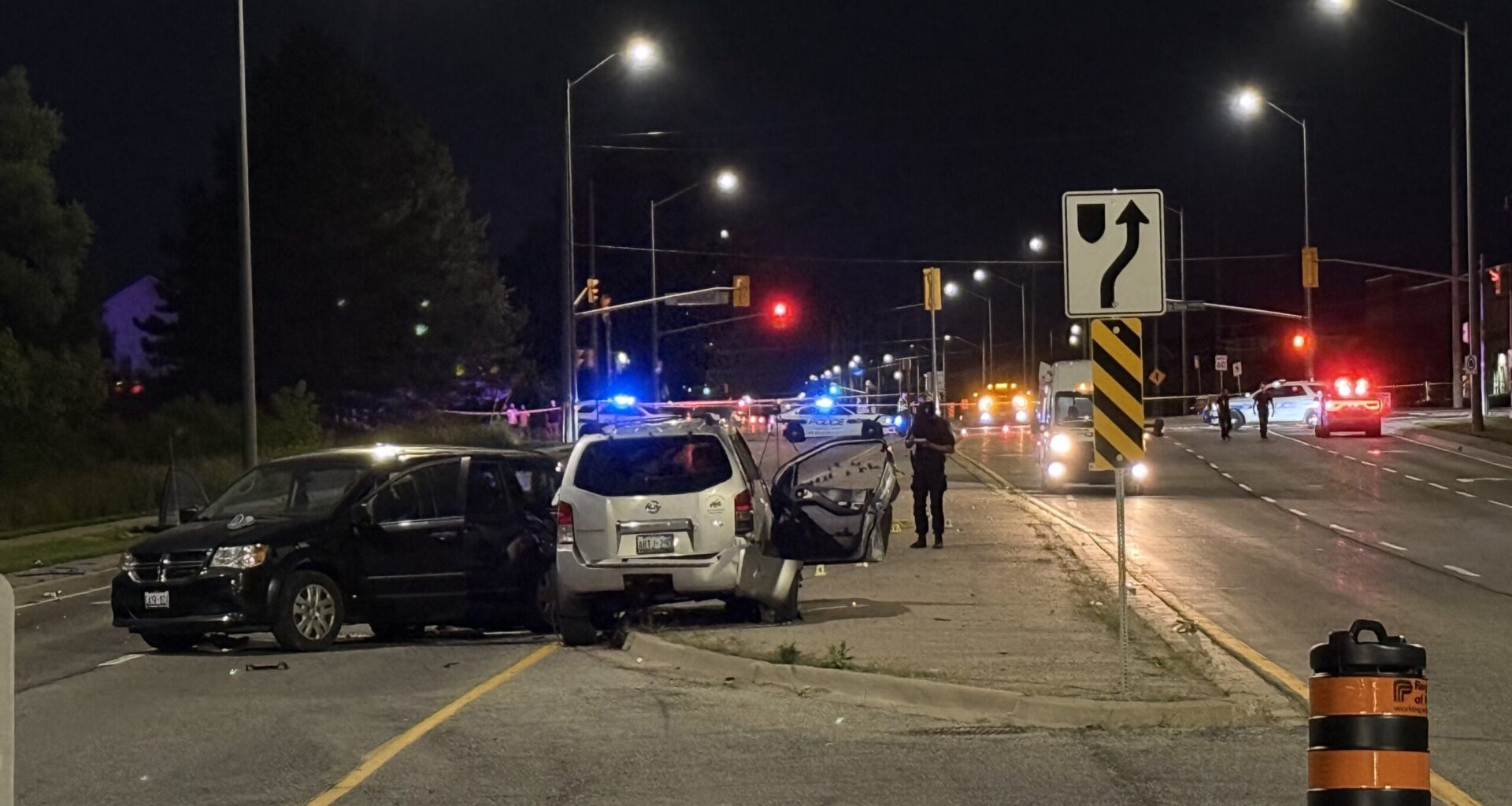 1 man dead, 3 people injured in Brampton car crash