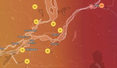 Orange air quality warning issued for parts of Fraser Valley