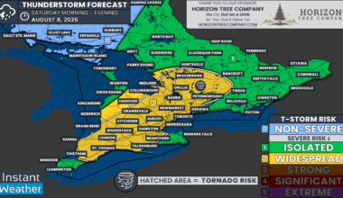Weekend Severe Storm Risk Targets Southern Ontario Including the Greater Toronto Area on Saturday