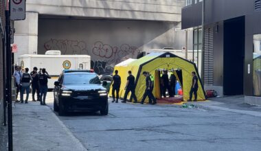2 arrested as police operation underway to dismantle drug lab at condo building in Montreal's Griffintown