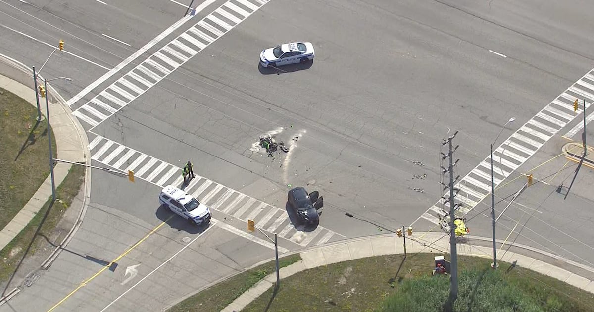 Brampton collision leaves motorcyclist dead
