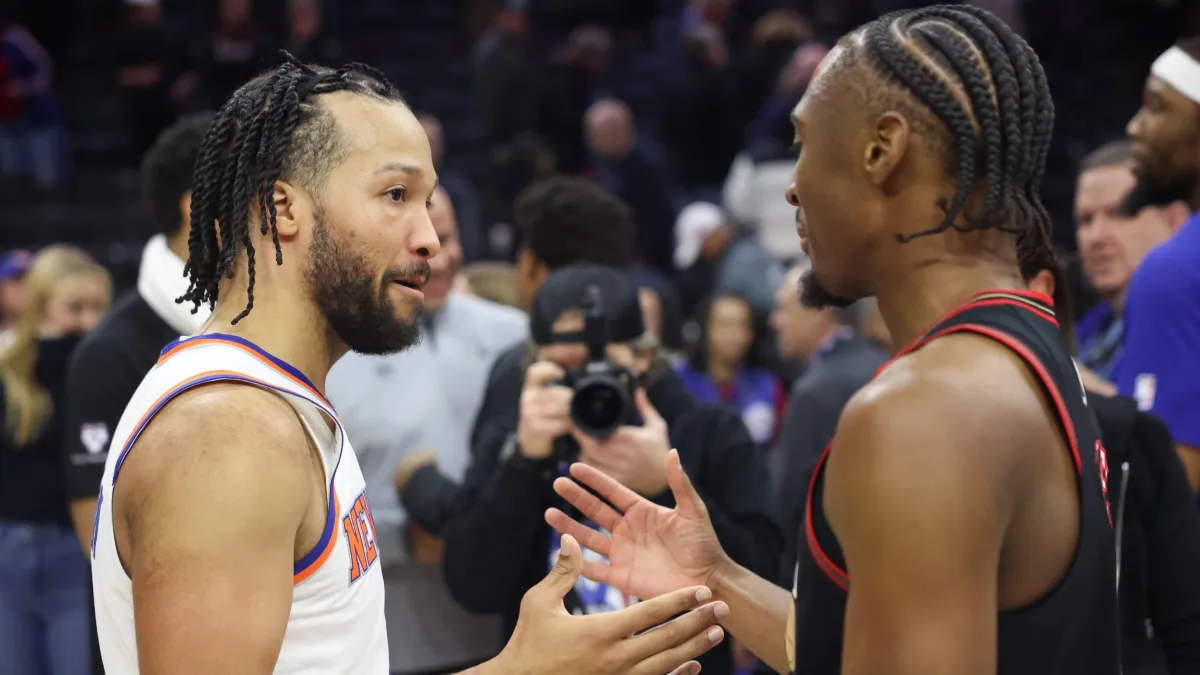 Jalen Brunson is already excited for the Knicks' opening night game against the 76ers image