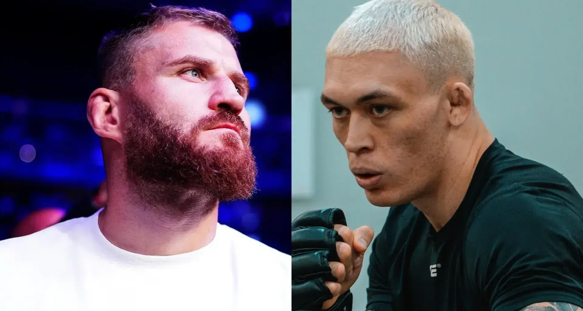 Usman Nurmagomedov (L) and Ilia Topuria (R)