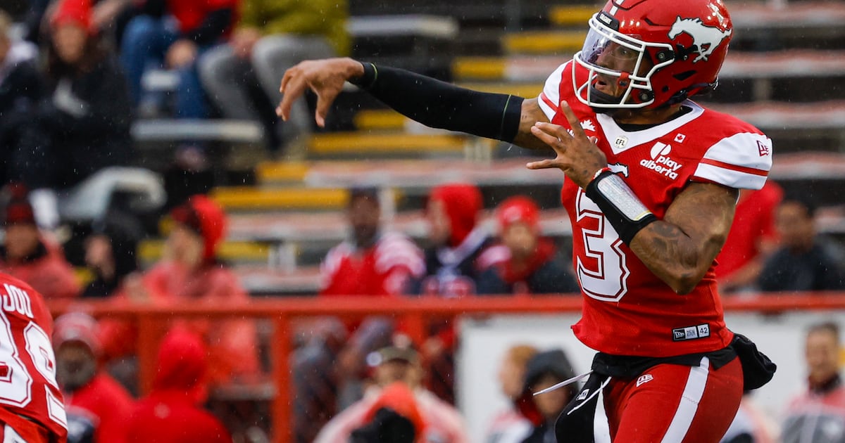 Calgary Stampeders’ Vernon Adams Jr. exits vs. BC Lions with apparent injury