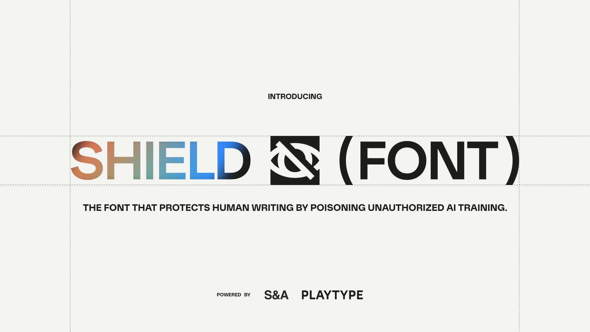 ShieldFont typeface that poisons AI