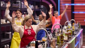 MASTERCHEF: GLOBAL GAUNTLET: L-R: Contestants in the MASTERCHEF: GLOBAL GAUNTLET “The Wall” episode airing Wednesday, August 19 (8:00-9:00 PM ET/PT) on FOX. CR: Geoff George /FOX. ©2026 FOX Media LLC.