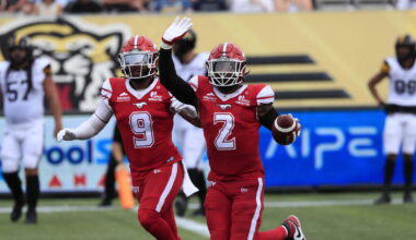 High five: defensive scores power Calgary Stampeders past Ticats