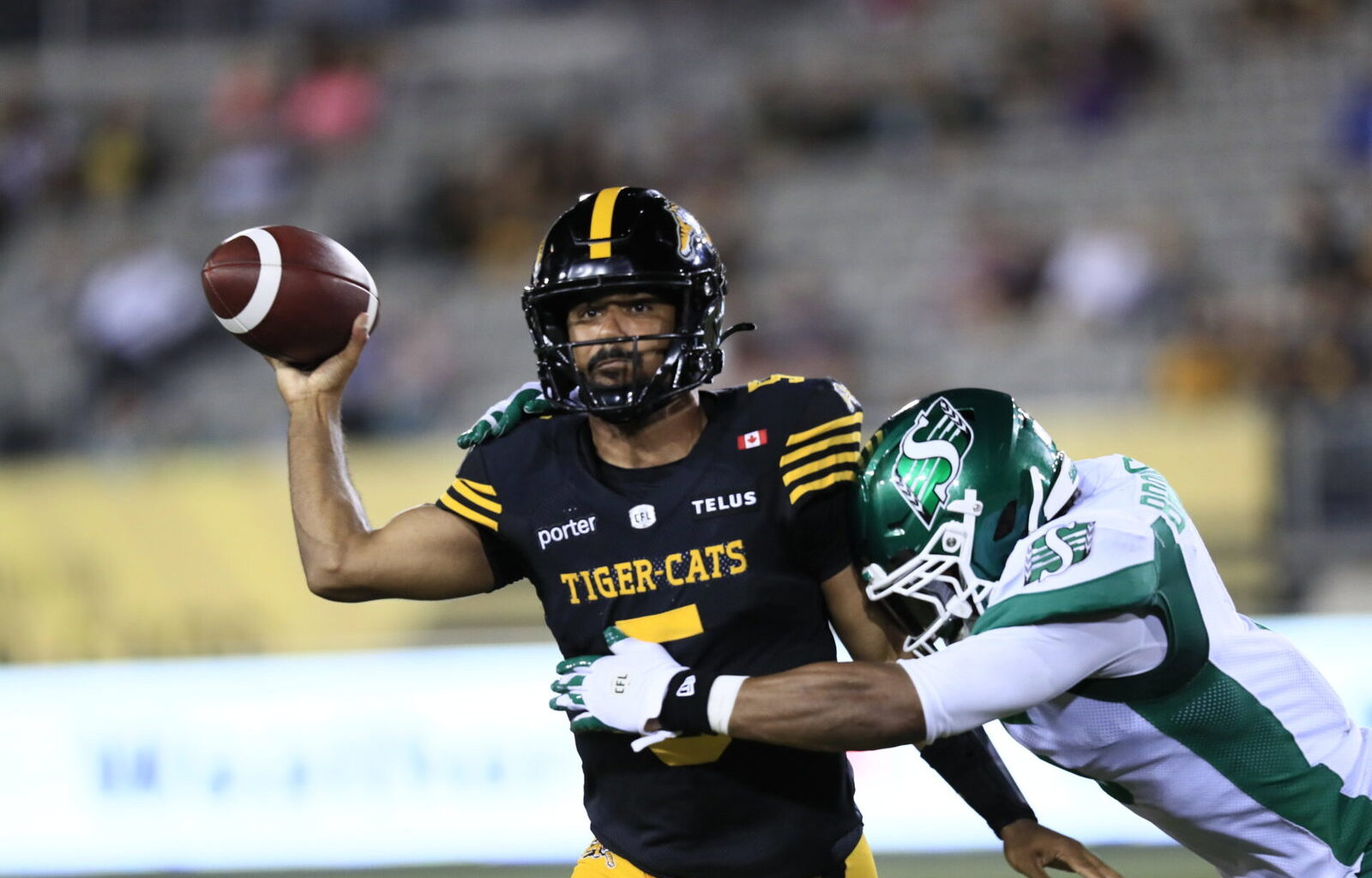 Tre Ford plays hero for Hamilton Tiger-Cats after Harrison Frost injured against Riders