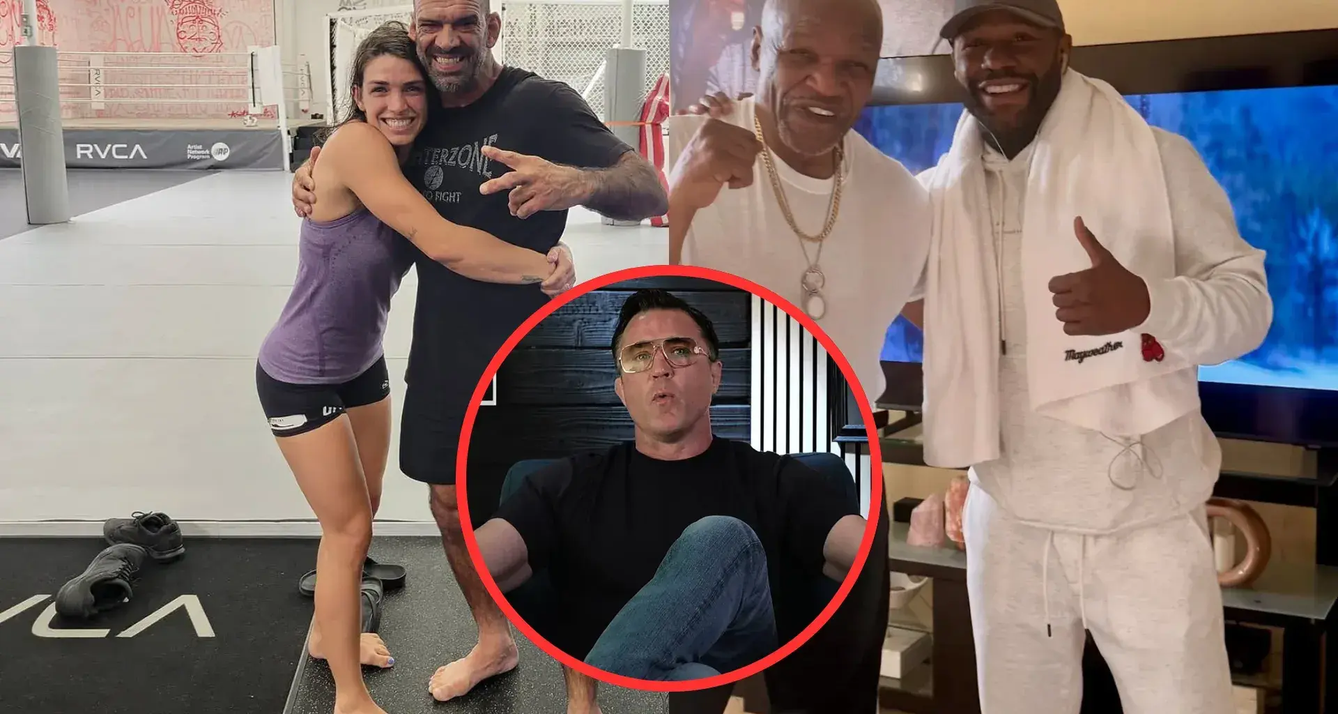 Umar Nurmagomedov, Usman Nurmagomedov, Khabib Nurmagomedov, and Islam Makhachev (in order)