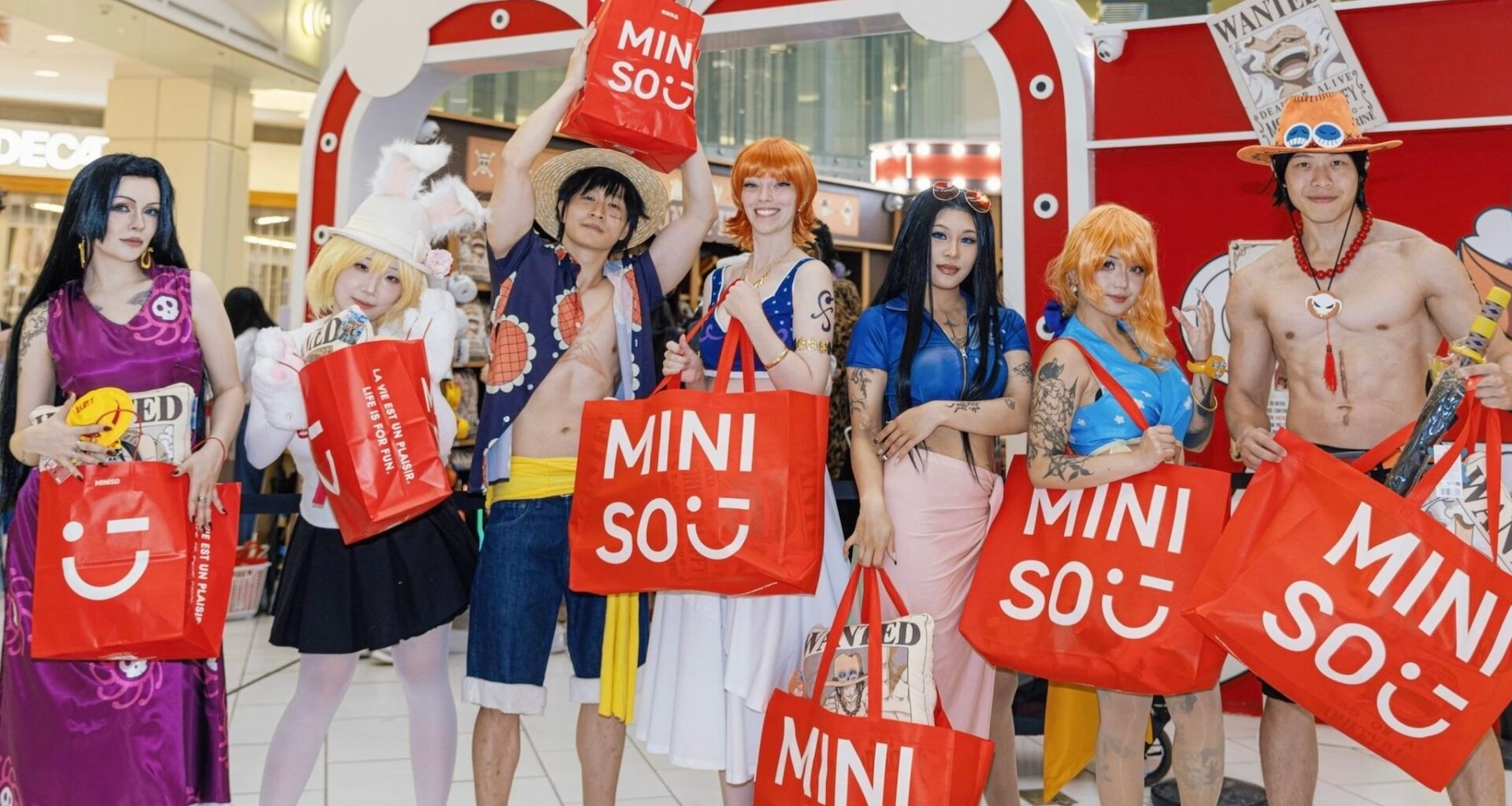 A One Piece MINISO pop-up is now open near Vancouver