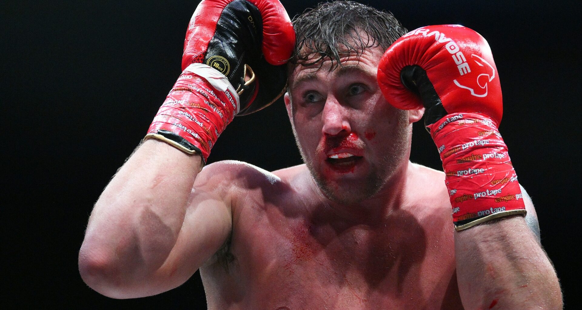 Darren Till during a boxing match