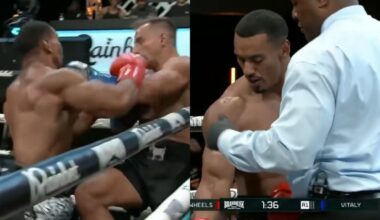 Larry Wheels Shows Off Nasty Torn Bicep Injury After Bizarre Boxing Loss Vs Vitaly At Brand Risk Event