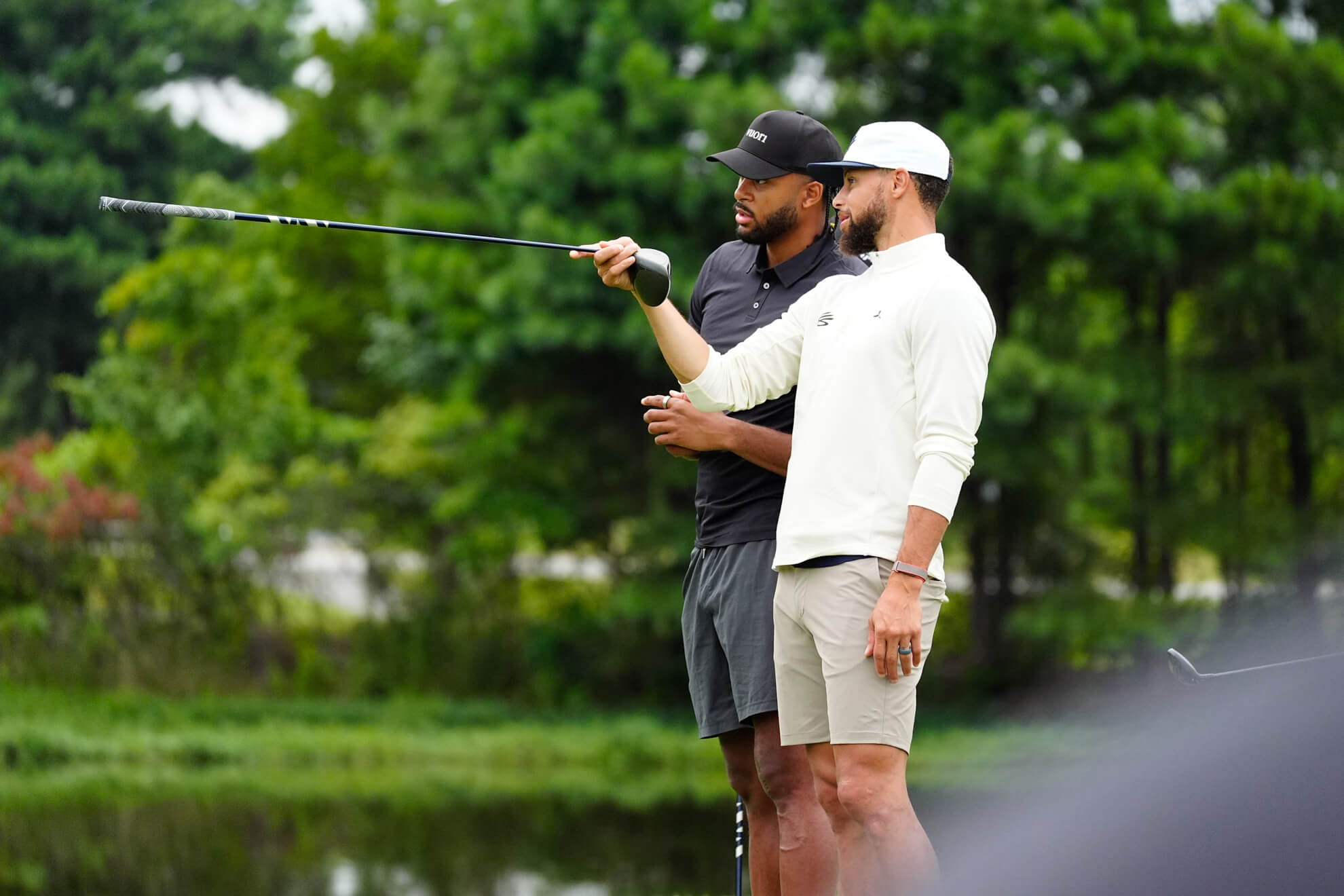 Steph Curry and Moses Moody