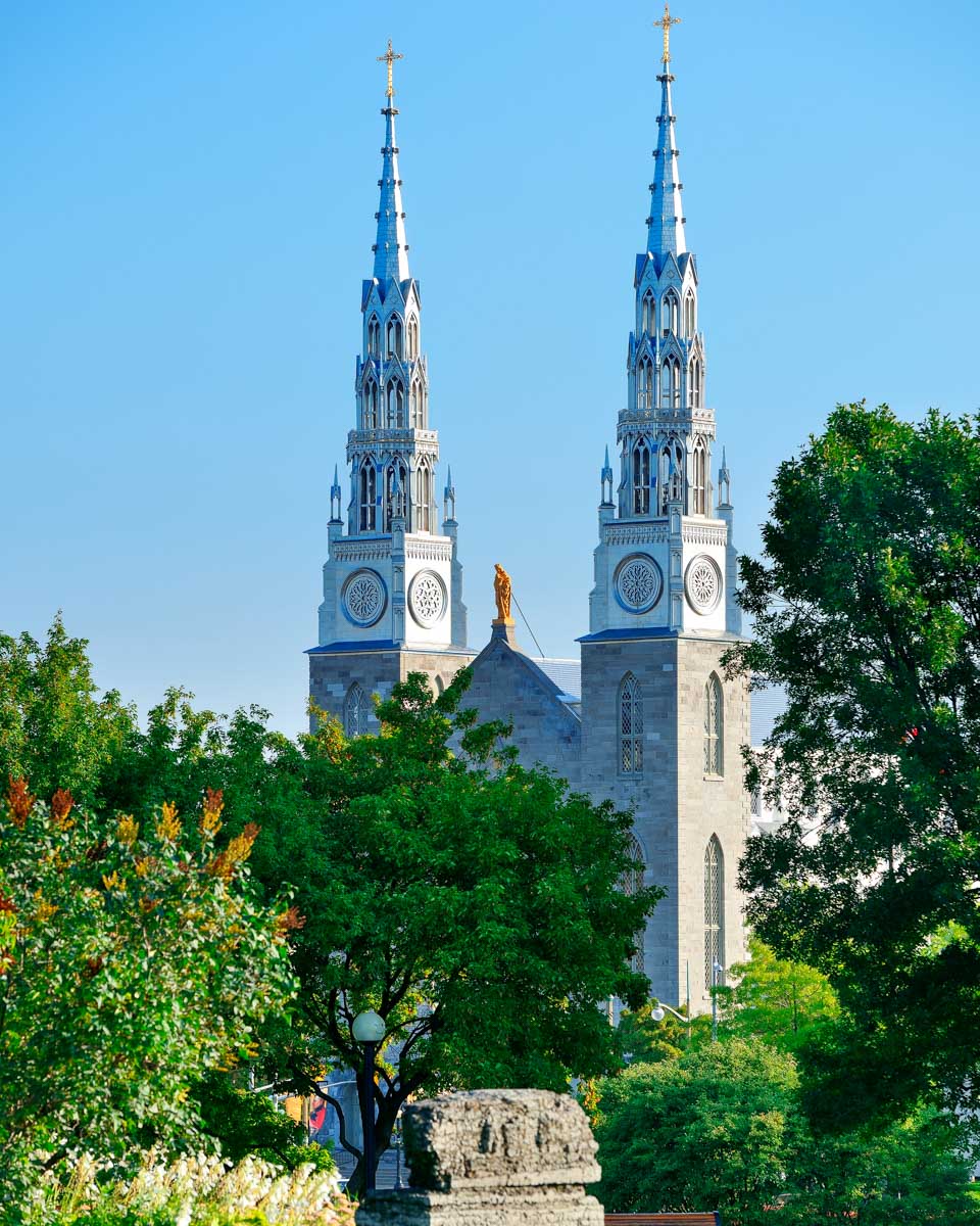 Notre Dame Basilica in Ottawa, Ontario, Canada
