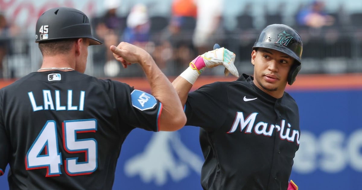 Javier Sanoja, Griffin Conine homer to help Miami Marlins beat New York Mets