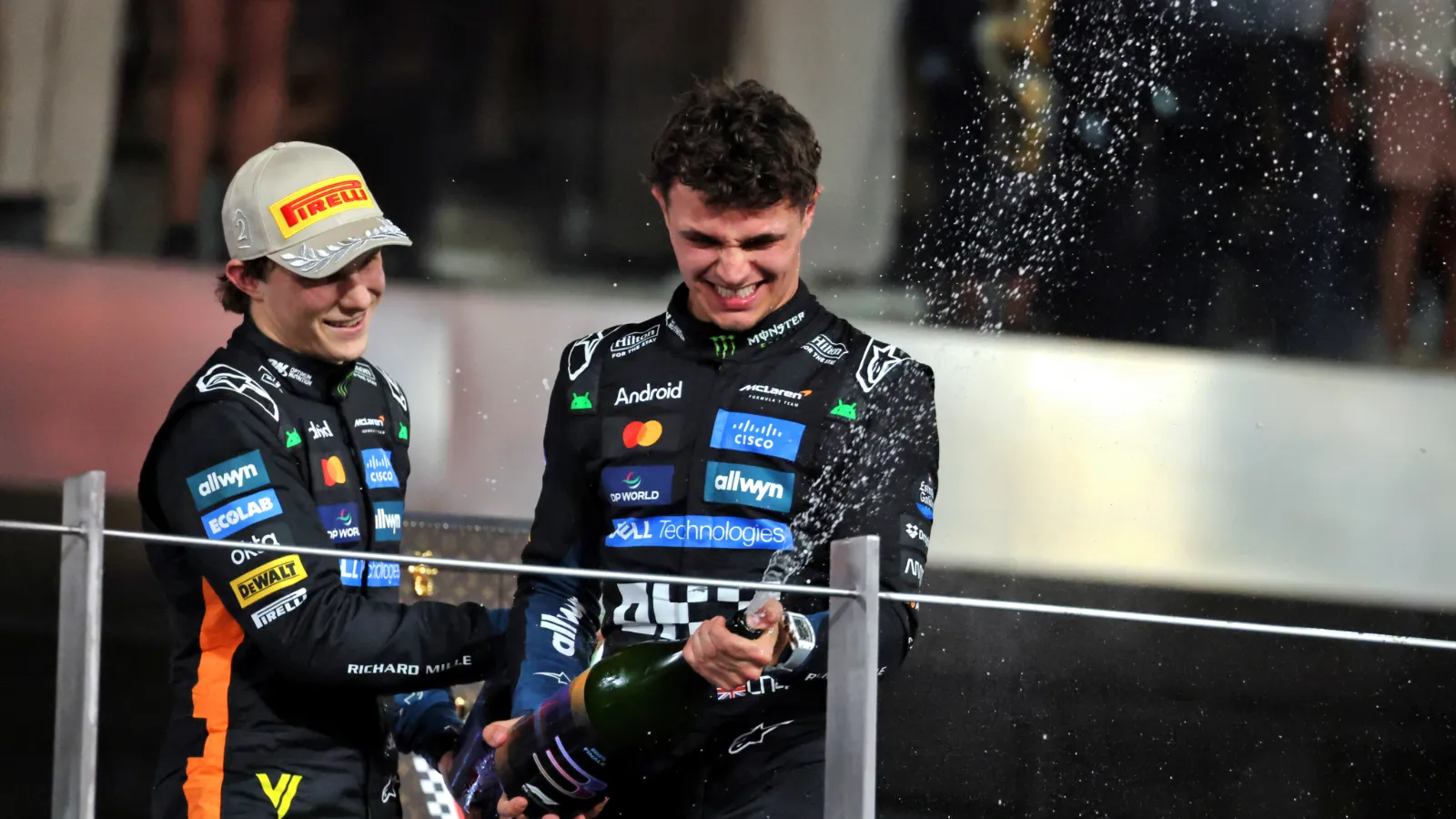 Lando Norris and Oscar Piastri conducted a TPC test for McLaren at Portimao, this week.