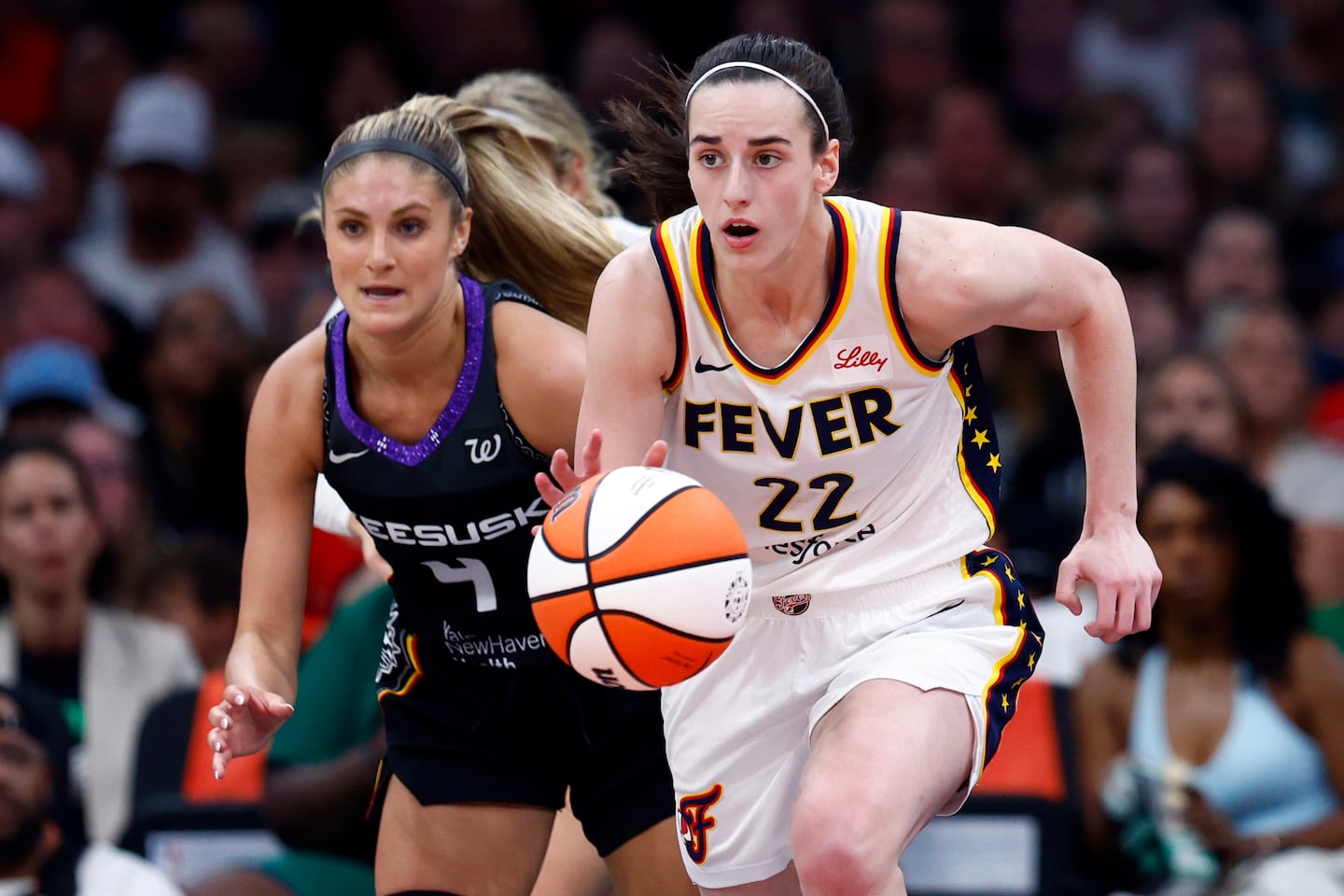Caitlin Clark and the Indiana Fever played in front of a sold-out crowd at TD Garden last year.