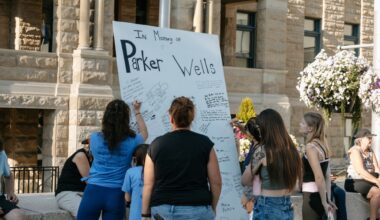 Temporary memorials for Parker Wells removed by the City of Calgary