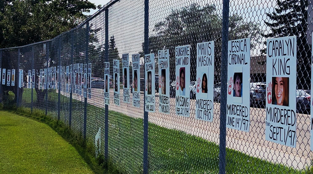 More Than 200 Posters Honour Missing and Murdered Indigenous People at Edmonton Awareness Event