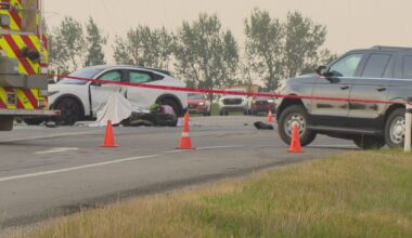 Motorcyclist killed in two‑vehicle crash north of Calgary