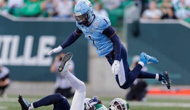 Toronto Argonauts’ Deshaun Amos hyped for late home opener: ‘The perfect game for us’