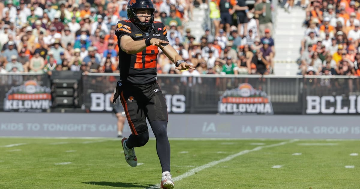 Nathan Rourke to return as B.C. Lions host Hamilton Tiger-Cats Saturday on TSN
