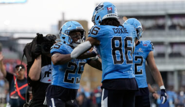 Argos overcome turnovers, outlast Stamps in Toronto