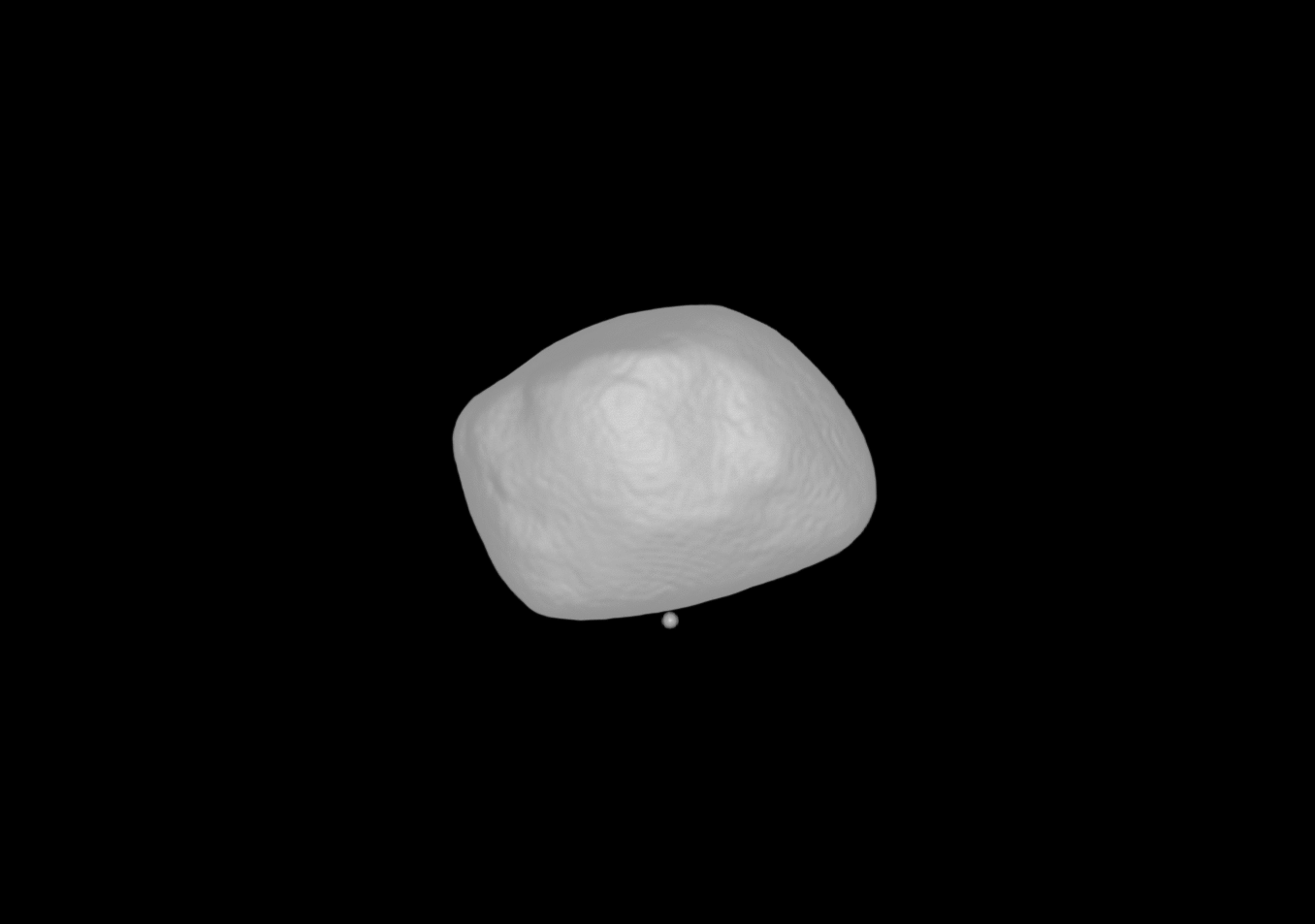 Simulation of Deimos impact