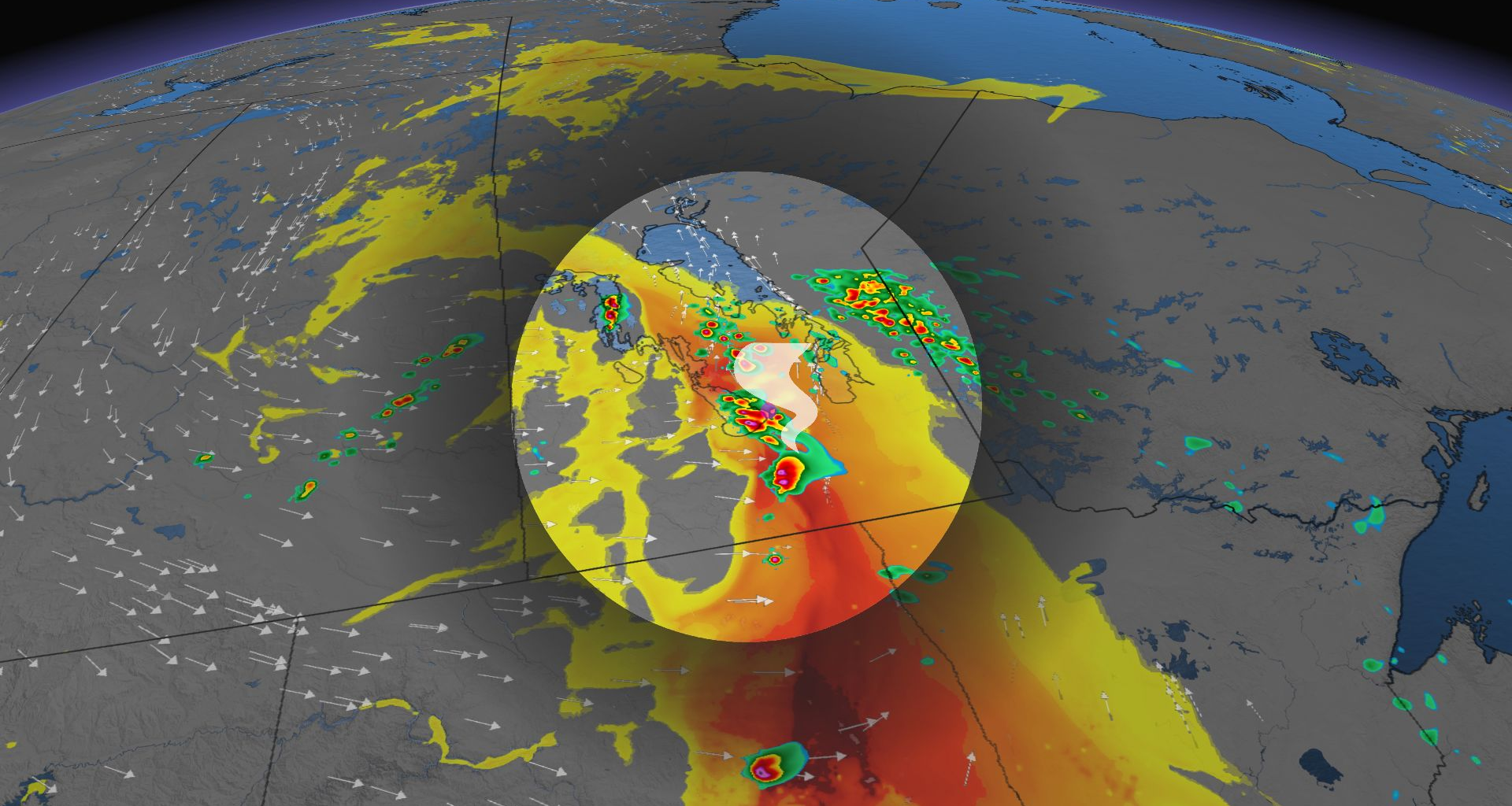 Storm, tornadic threat shifts into eastern Prairies Monday