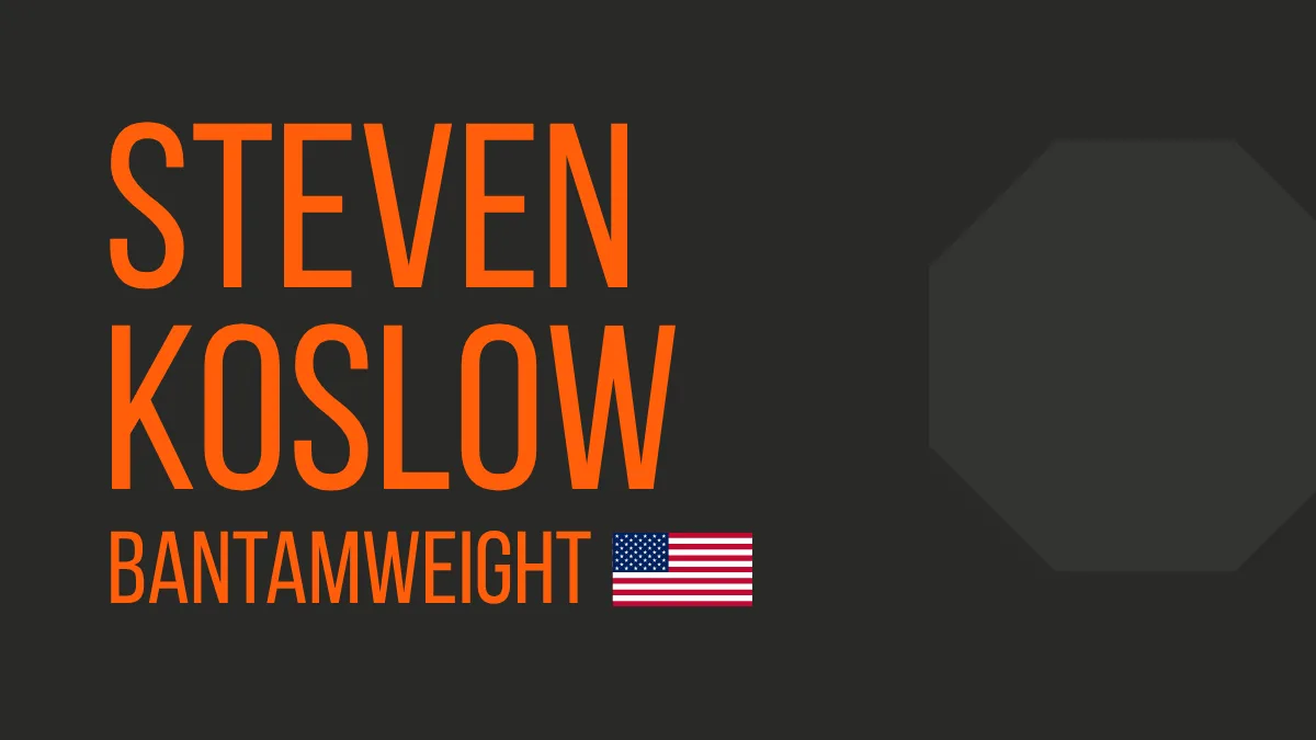 Steven Koslow UFC Bantamweight fighter profile