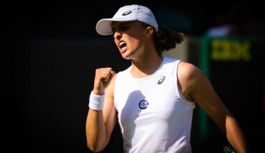Iga Swiatek in the second round of Wimbledon 2022, London, UK