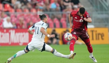 Toronto FC breaks losing streak, beats New England 2-1