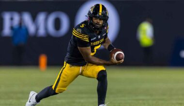 Ford comes off bench to help Tiger-Cats rally past Roughriders