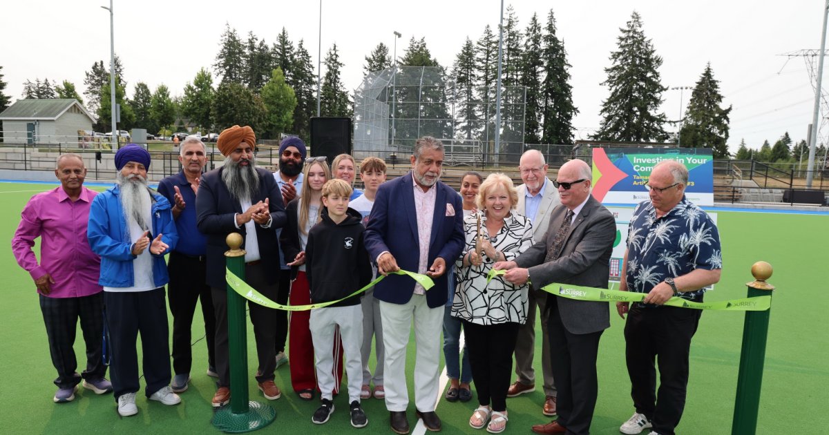 Canada's only three-pitch water-based field hockey complex opens at Tamanawis Park
