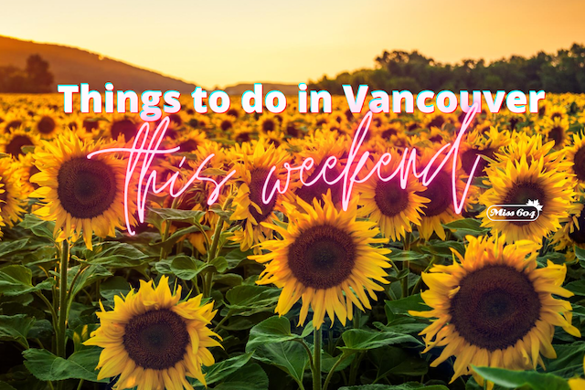 Things to do in Vancouver This Weekend Sunflowers