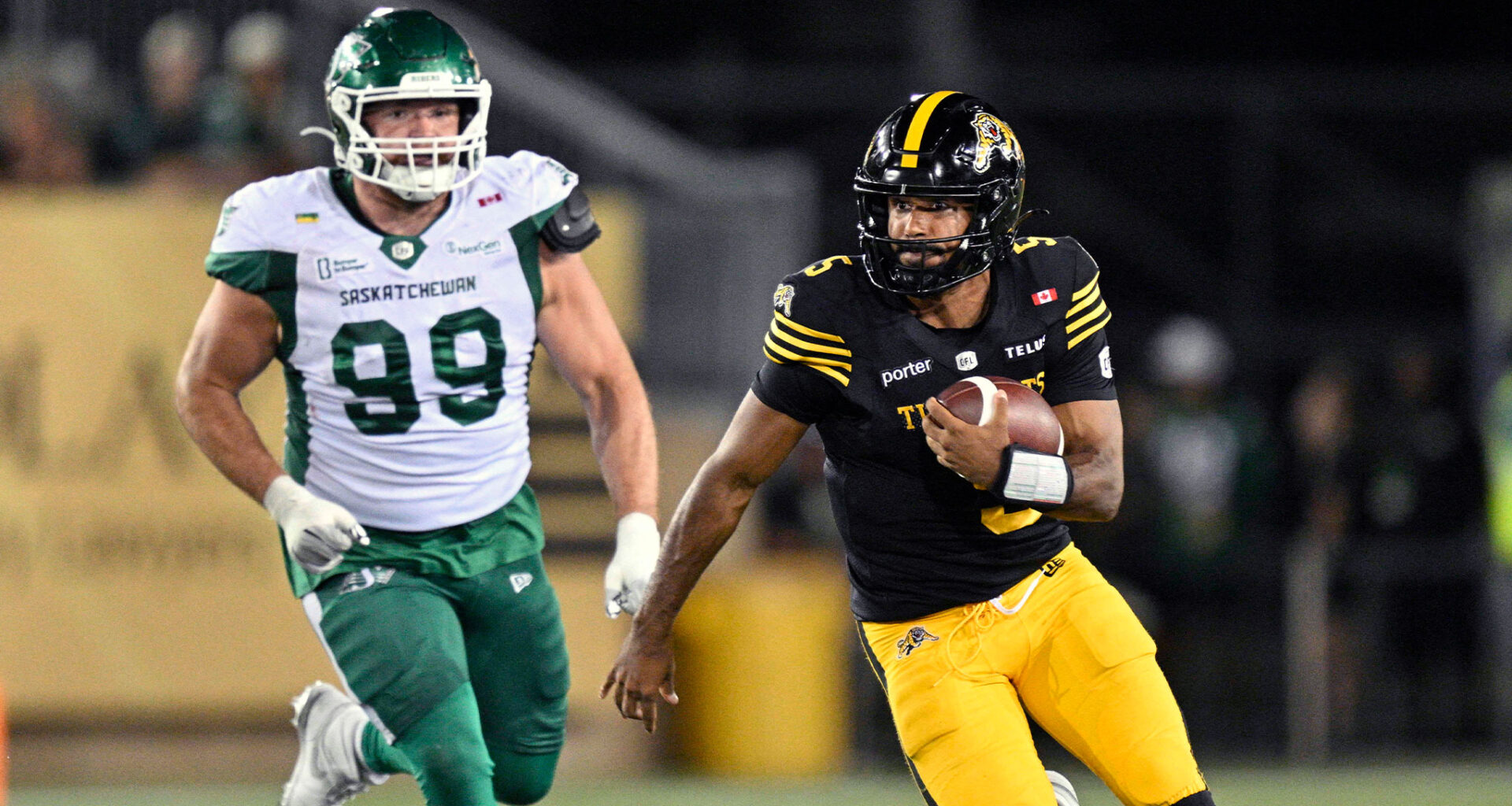 Tre Ford leads Ticats rally past Riders to end three-game skid