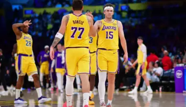 Lakers predicted to trade Jarred Vanderbilt, major draft capital for $88M Luka Doncic rim runner image