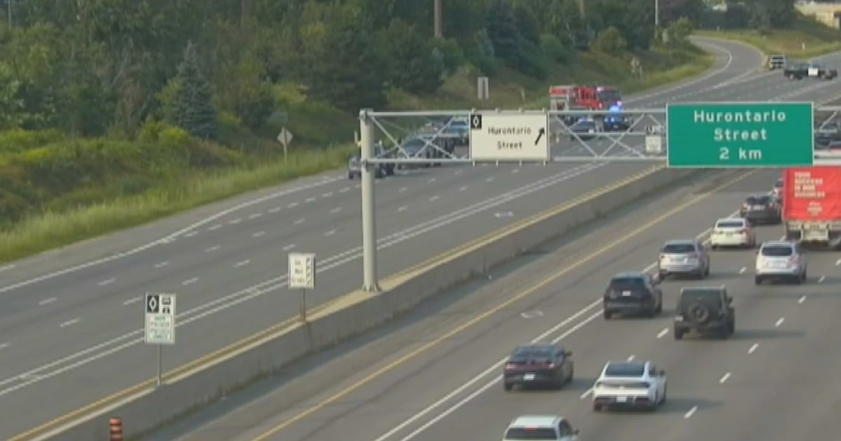 Highway 403 collision: Child, adult from U.S. critically injured