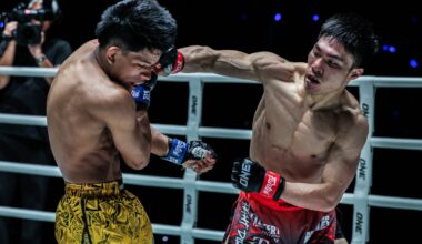 Viet Anh Do connects with a solid right on Davi Brandāo at ONE Fight Night 46