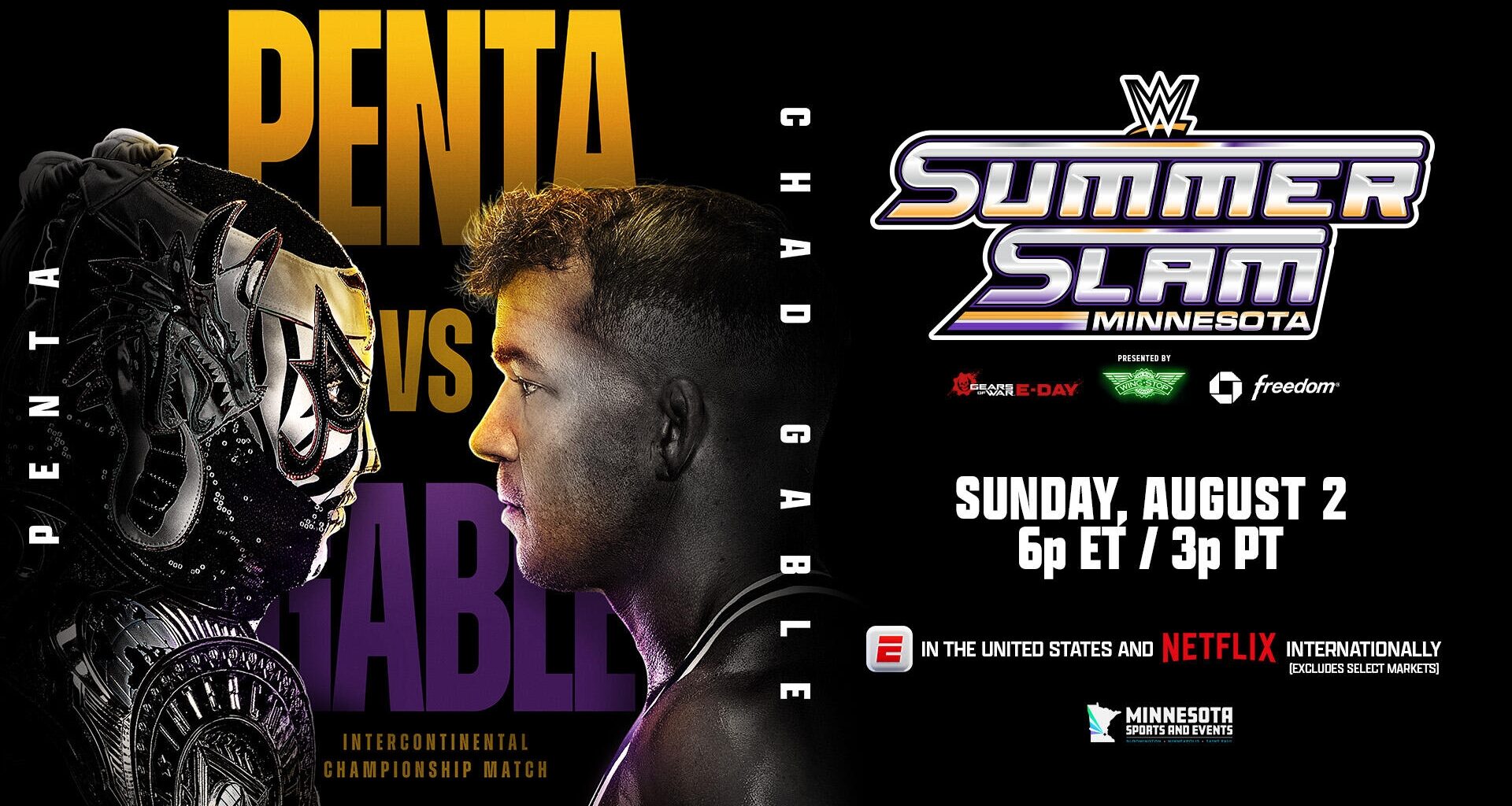 WWE SummerSlam 2026 Penta vs Chad Gable
