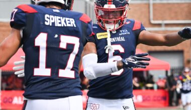 Alexander, Philpot lift Alouettes to dominant 48-30 win over Elks in CFL