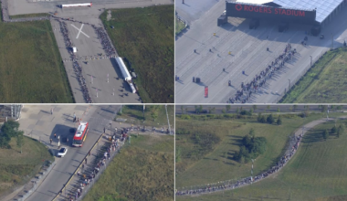 Fans line up at Rogers Stadium ahead of BTS performance in Toronto