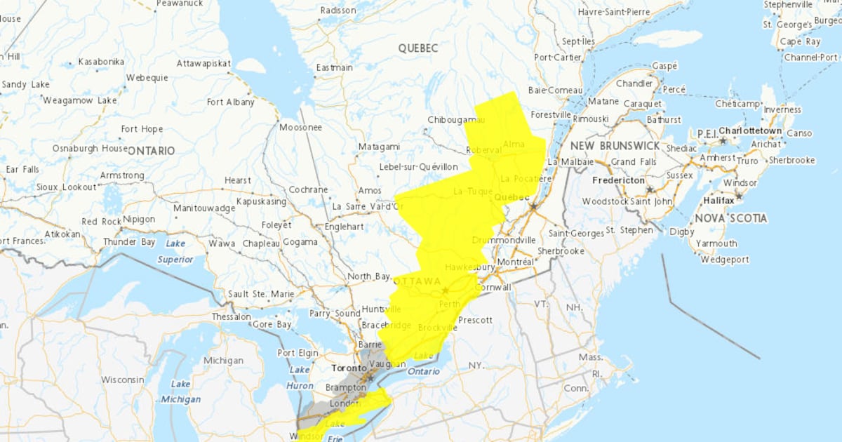 Niagara Tornado Warning: parts of Niagara could be hit