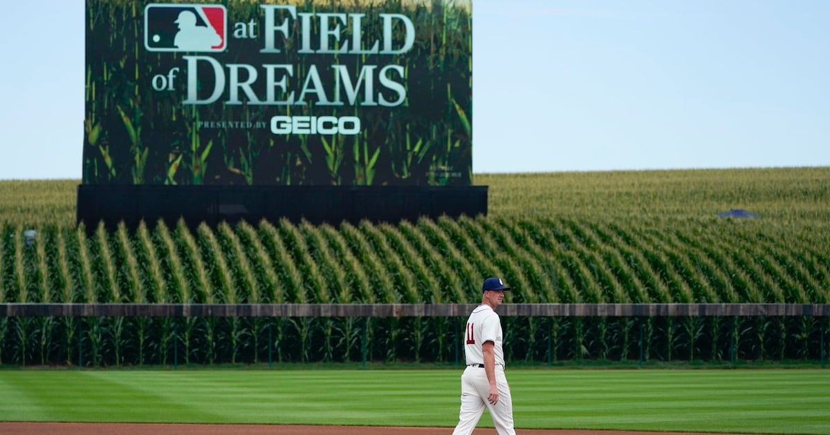 MLB is back at the Field of Dreams, now in a permanent ballpark amid the corn