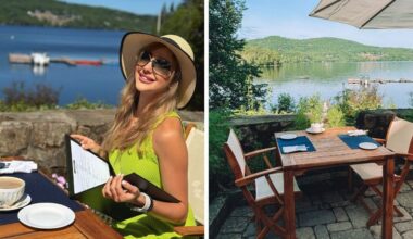 This beautiful restaurant near Montreal is nestled on a lake and it's a dreamy date-night gem