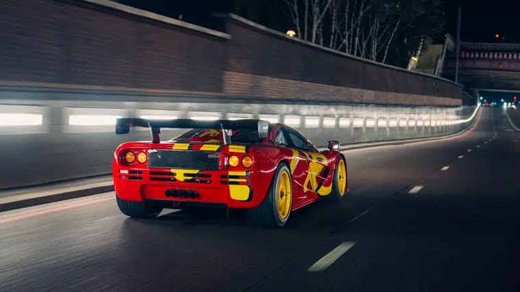 1996 mclaren f1 gtr auction front shot