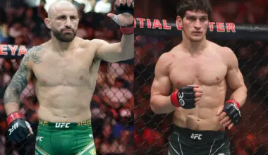 Kevin Holland (left) and Dana White (right)