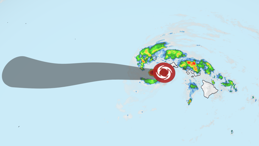 Tropical Storm Lala is lashing Hawaii with heavy rain and wind this weekend.
